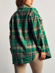 Veste chemise boutonnée à carreaux Catching Feelings 