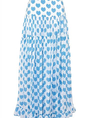 Printed One-Piece Skirted Swimsuit Set