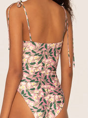 Ruffle High-Waist Floral Bikini Set
