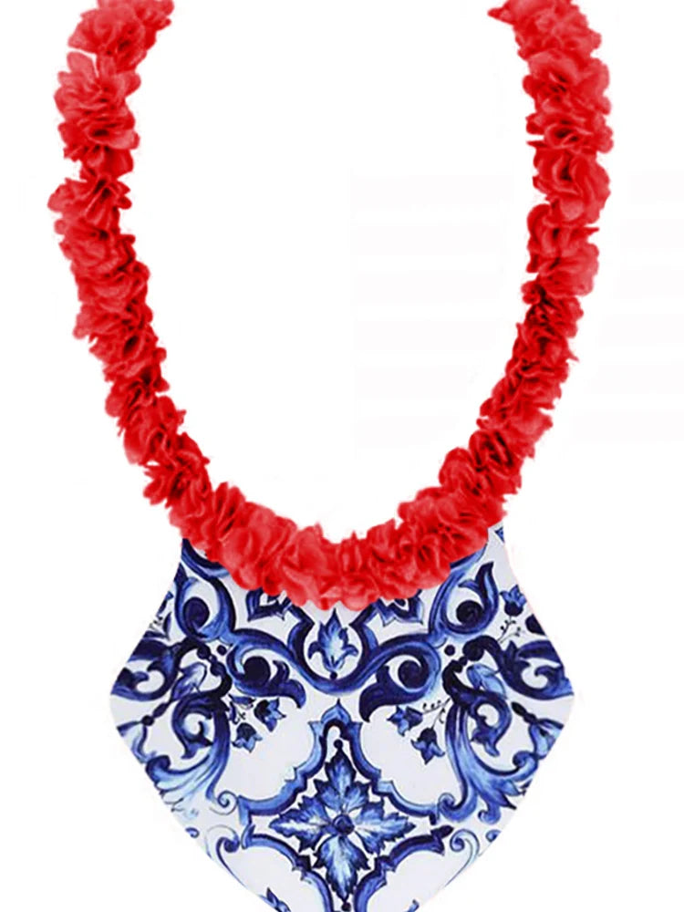 Reversible Colorblock One-Piece with Appliqué