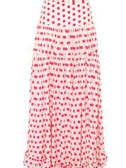 Pink Printed Skirted One-Piece Swimsuit Set
