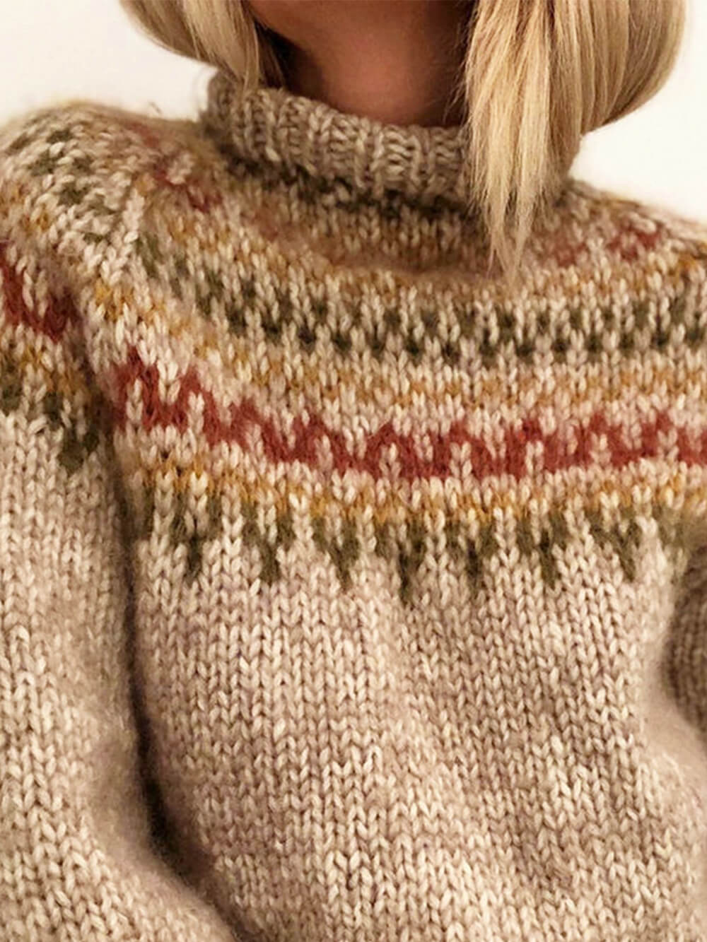 Geansaí Pulóver Turtleneck