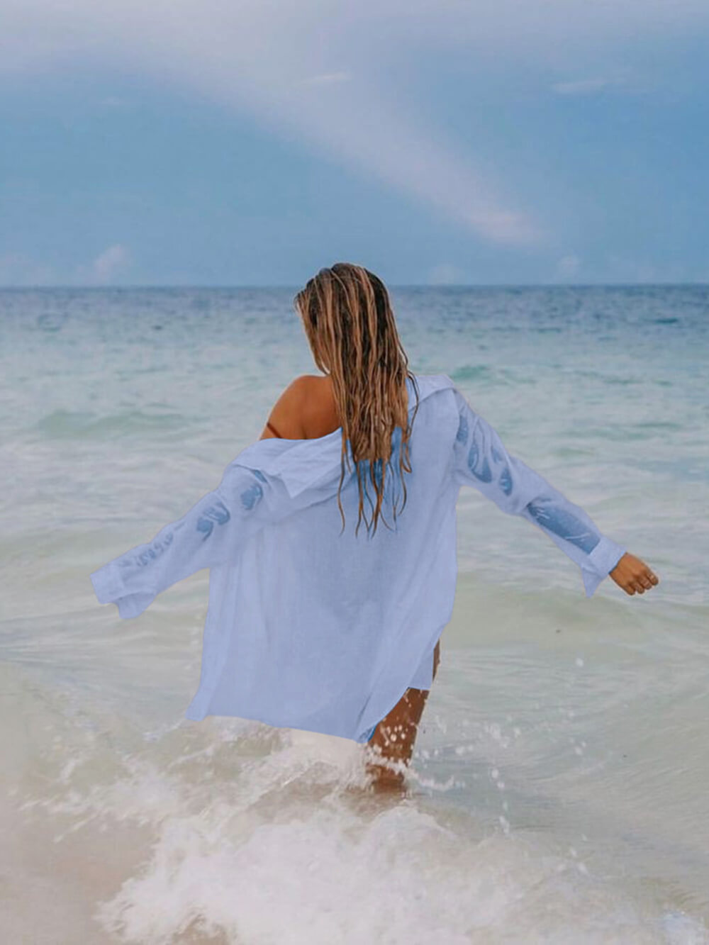 Tunique de plage sexy pour couvrir un bikini