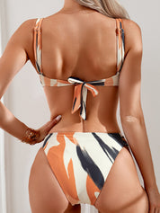 Beach Vacation Printed Bikini Set