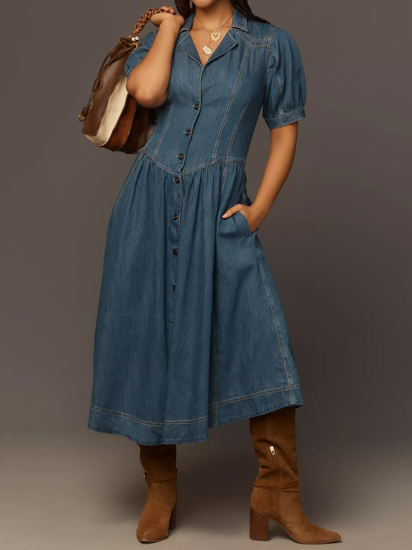 Vestido Midi Perrus Jeans