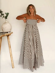 Nocturnal Charm Ruched Maxi Dress