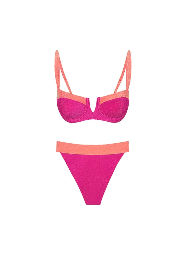 Fluorescent Sexy Bikini Set