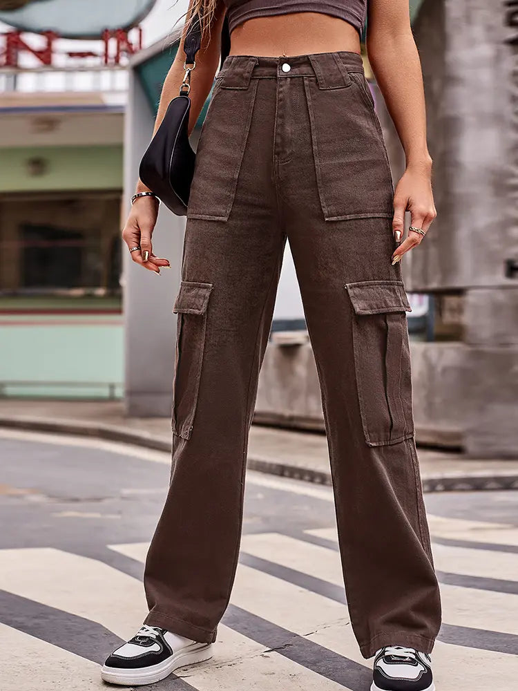 Jeans Versatili con Tasche Multiple