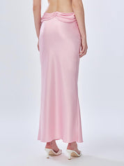 Satin Fishtail Skirt