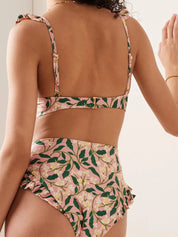 Mini Ruffle Floral Bikini Set