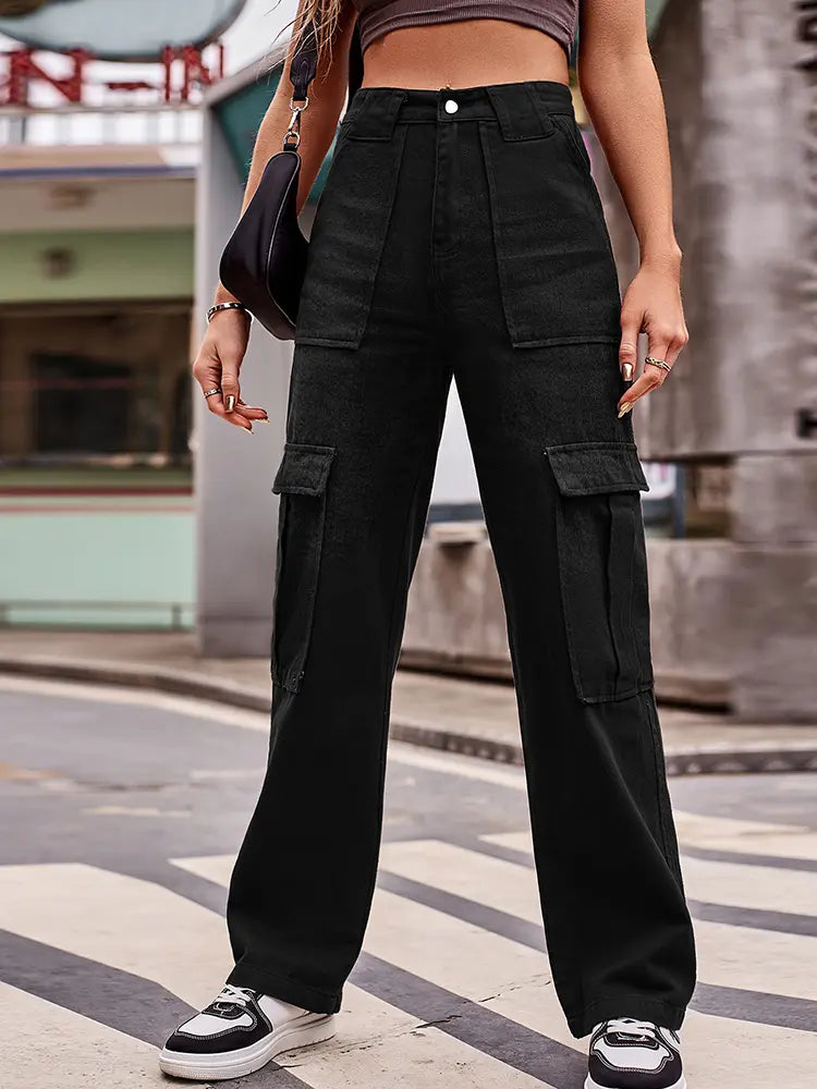 Jeans Versatili con Tasche Multiple