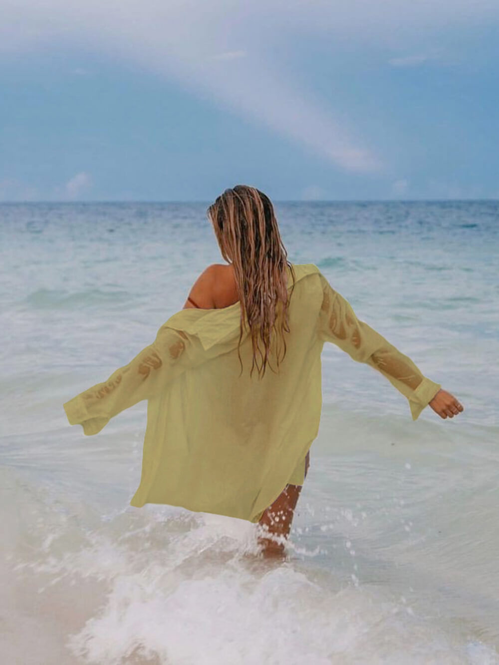 Tunique de plage sexy pour couvrir un bikini