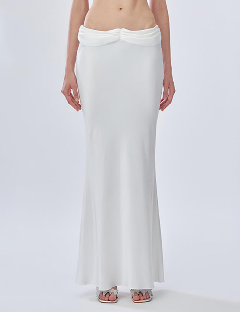 Satin Fishtail Skirt