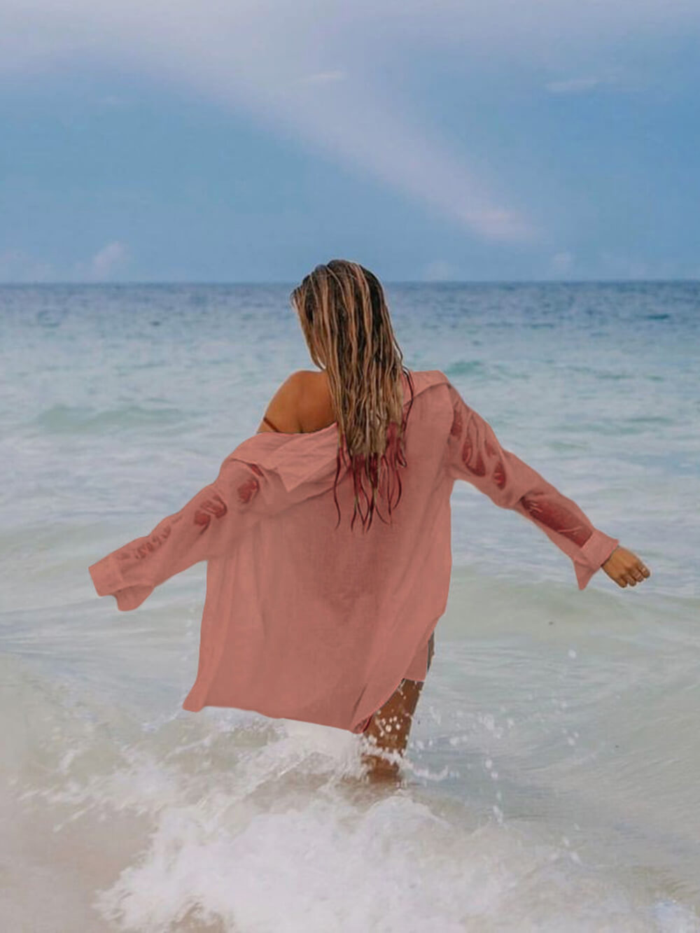Tunique de plage sexy pour couvrir un bikini