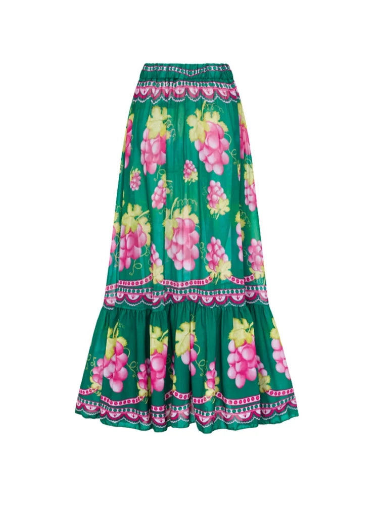Deep V Cami Maxi Dress Swimsuit Set