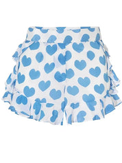 Printed One-Piece Shorts Swimsuit Set