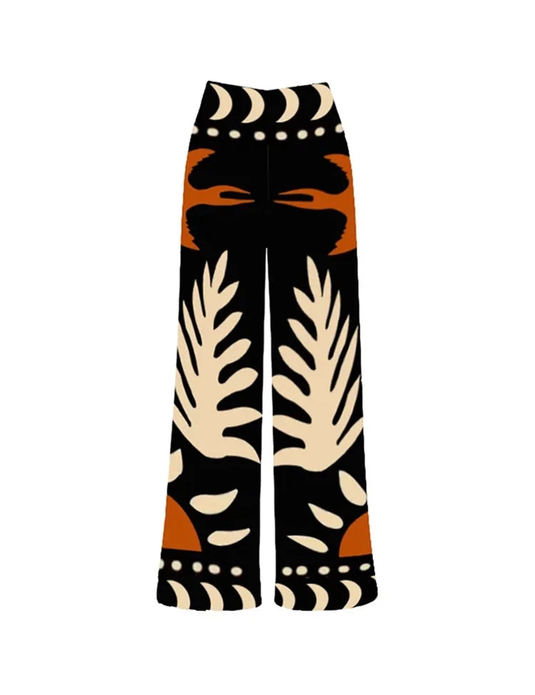 Printed High-Waist Bikini Set