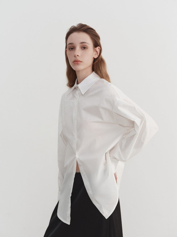 Chemise décontractée surdimensionnée minimaliste