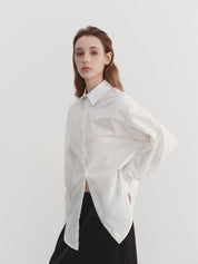 Chemise décontractée surdimensionnée minimaliste