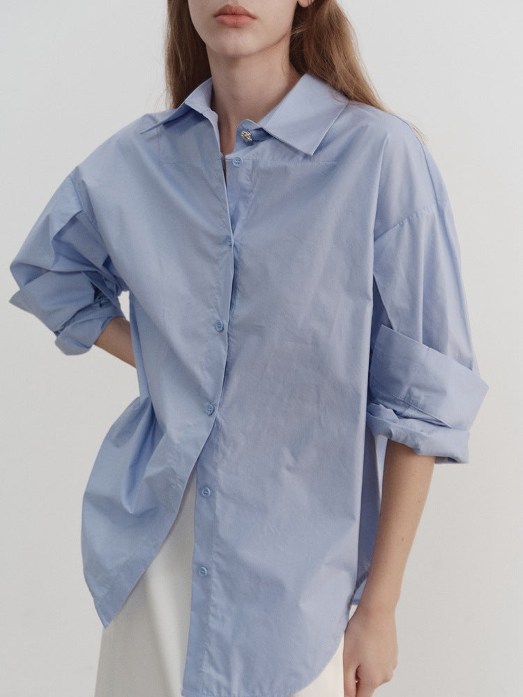 Chemise décontractée surdimensionnée minimaliste
