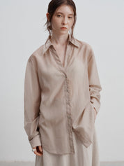 Chemise légère à manches longues avec protection solaire