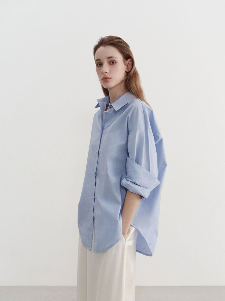 Chemise décontractée surdimensionnée minimaliste