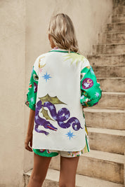 Conjunto Boho Camisa e Calções Ottilia