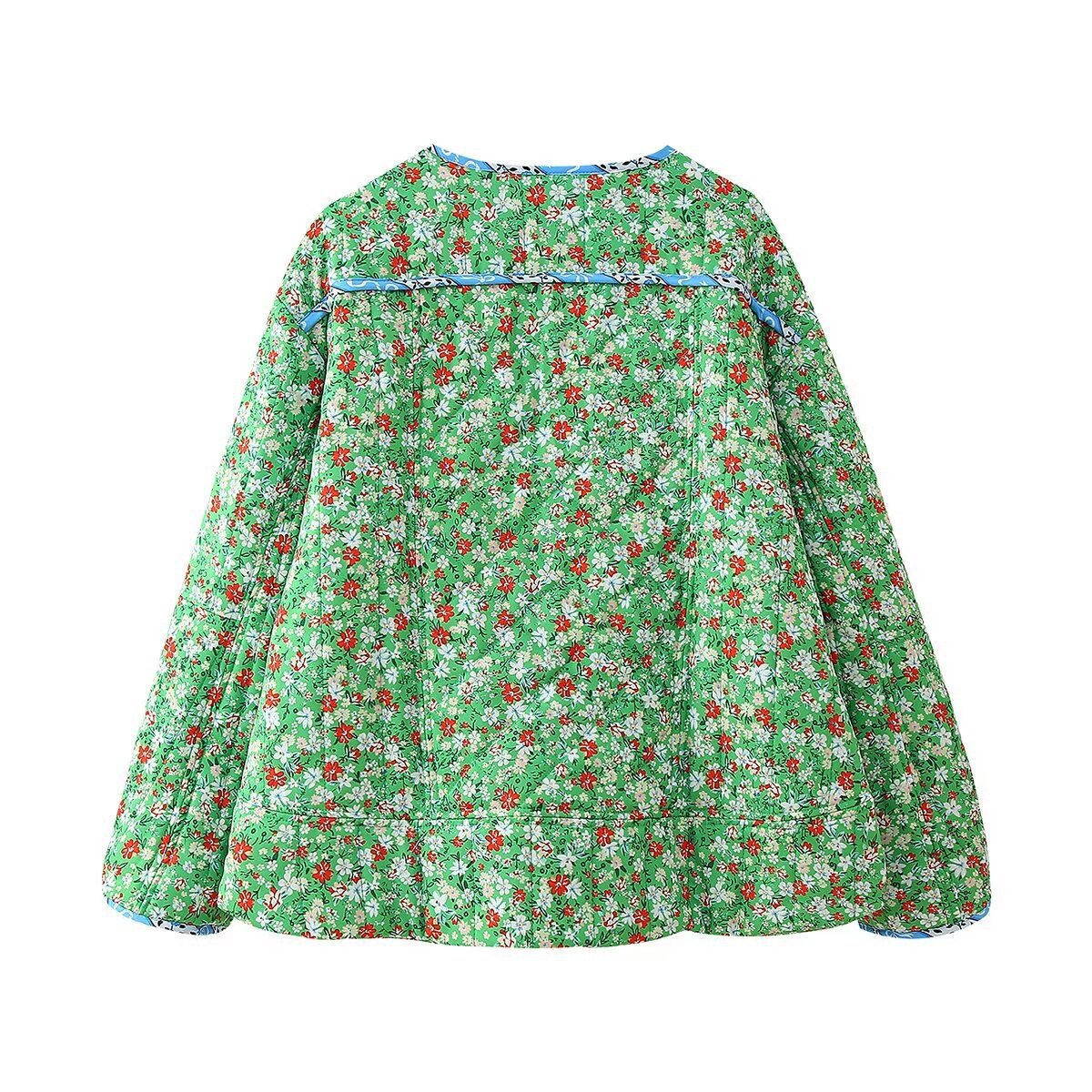 Veste ample à imprimé floral Green Mood