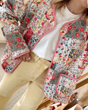 Casaco com Estampa de Padrão Patchwork
