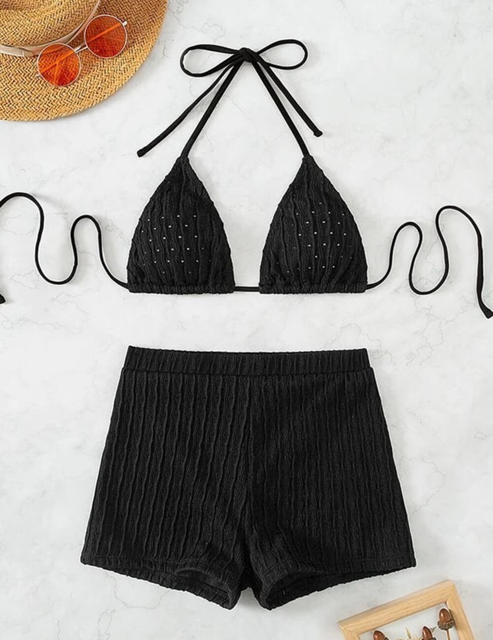 Women's Textured String Bikini