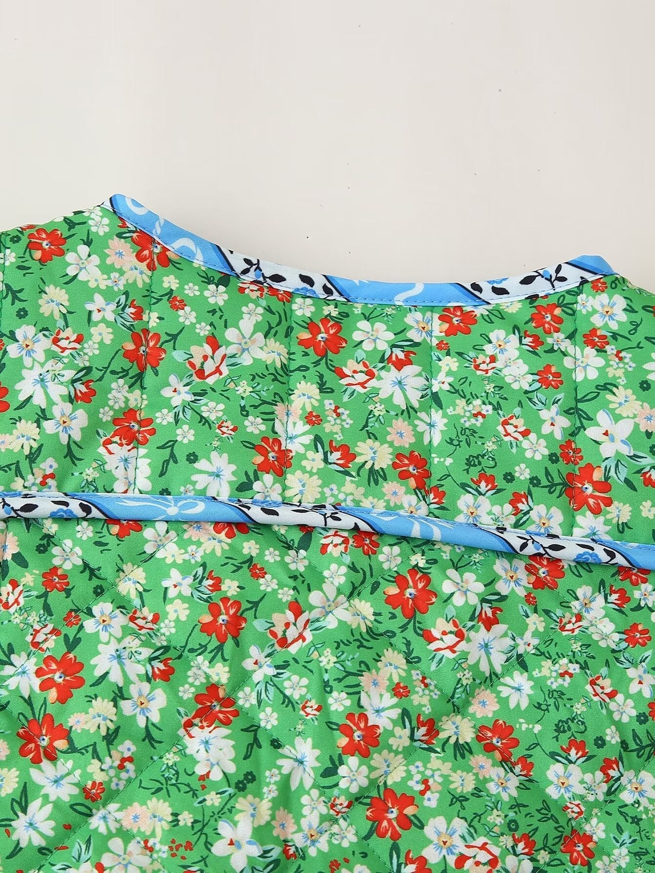 Veste ample à imprimé floral Green Mood
