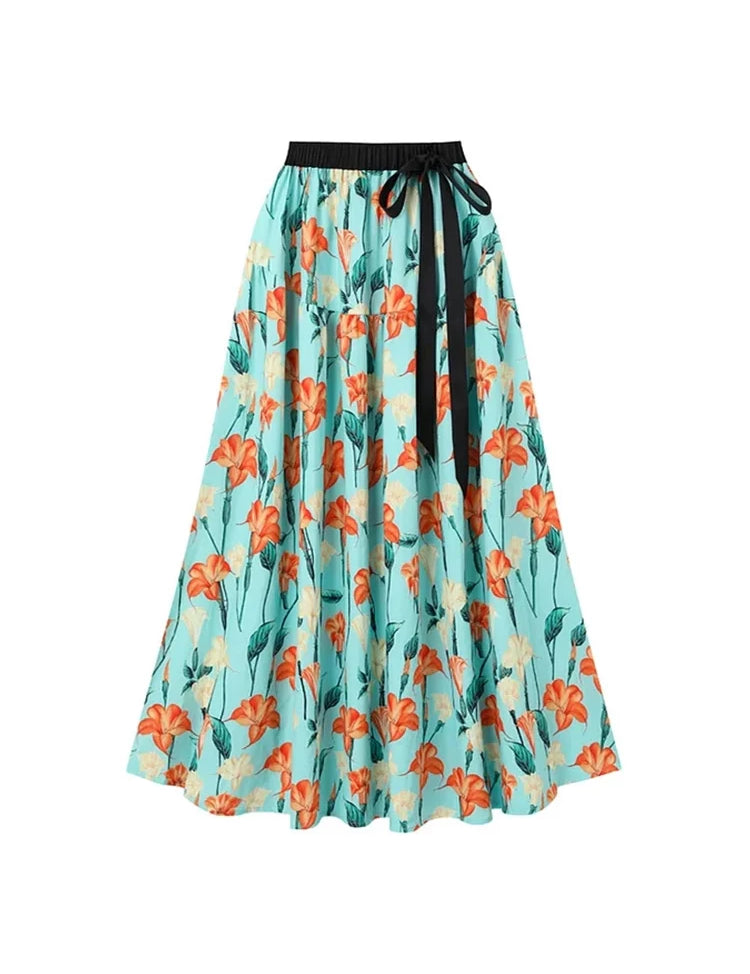 Ruffle Sleeve Trumpet Floral Bikini Set