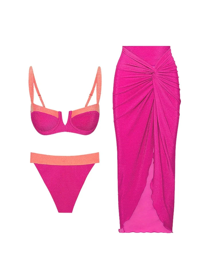 Fluorescent Sexy Bikini Set